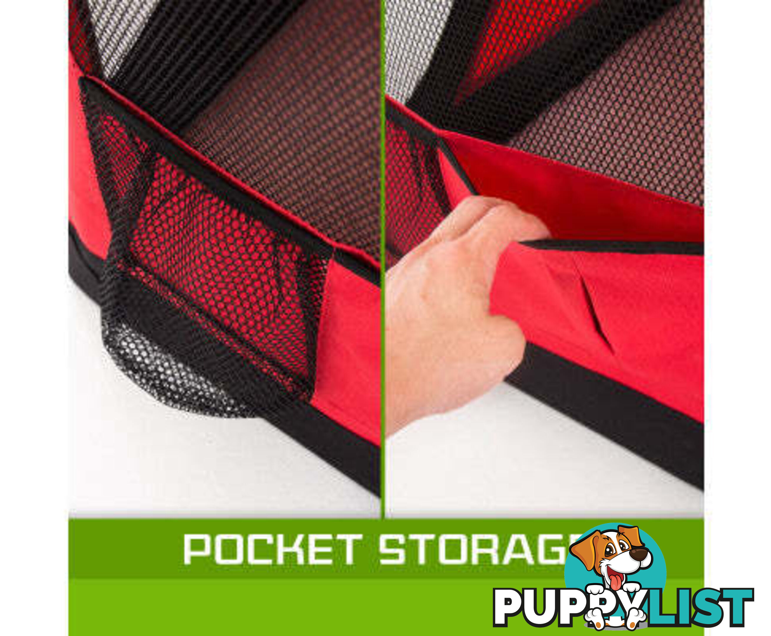 Paw Mate Portable Soft Dog Cage Crate Carrier - V274-PET-3002L-BU