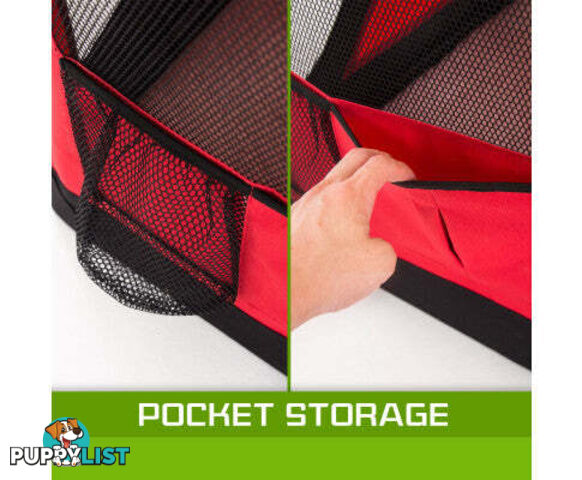 Paw Mate Portable Soft Dog Cage Crate Carrier - V274-PET-3002L-BU