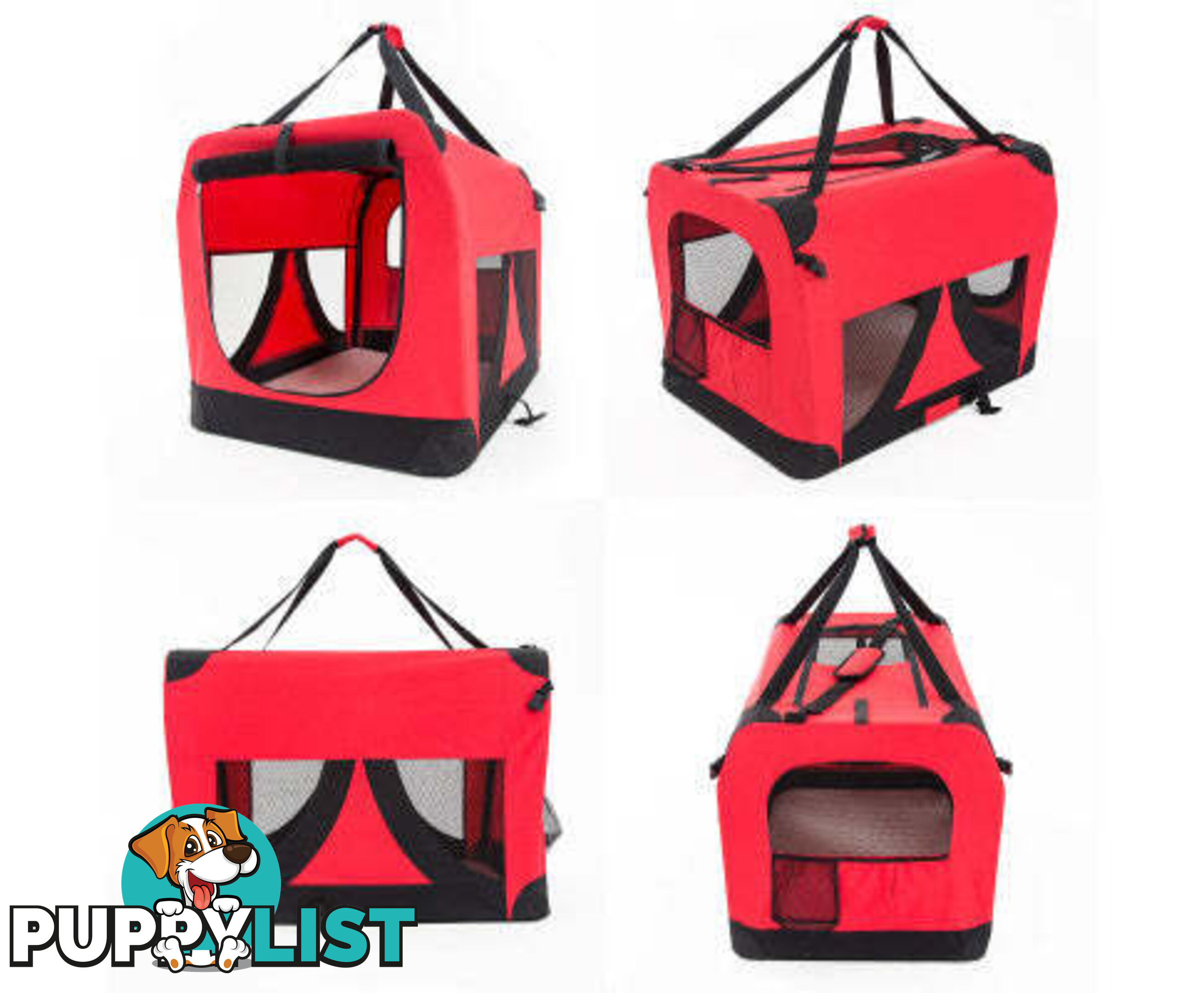 Paw Mate Portable Soft Dog Cage Crate Carrier - V274-PET-3002L-BU