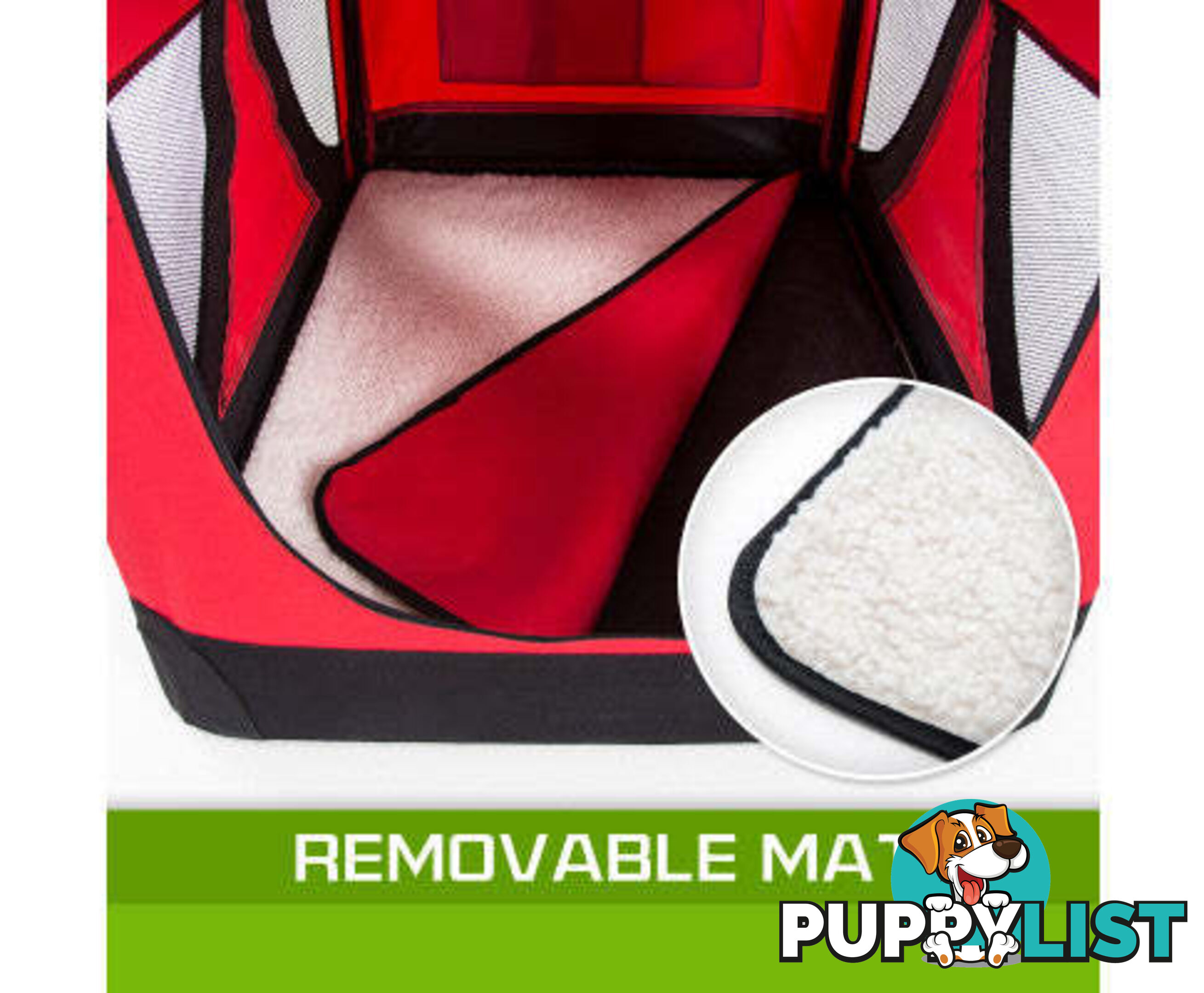 Paw Mate Portable Soft Dog Cage Crate Carrier - V274-PET-3002L-BU