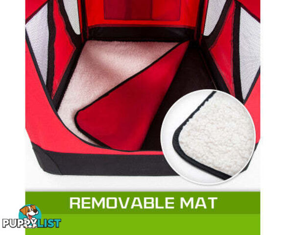 Paw Mate Portable Soft Dog Cage Crate Carrier - V274-PET-3002L-BU