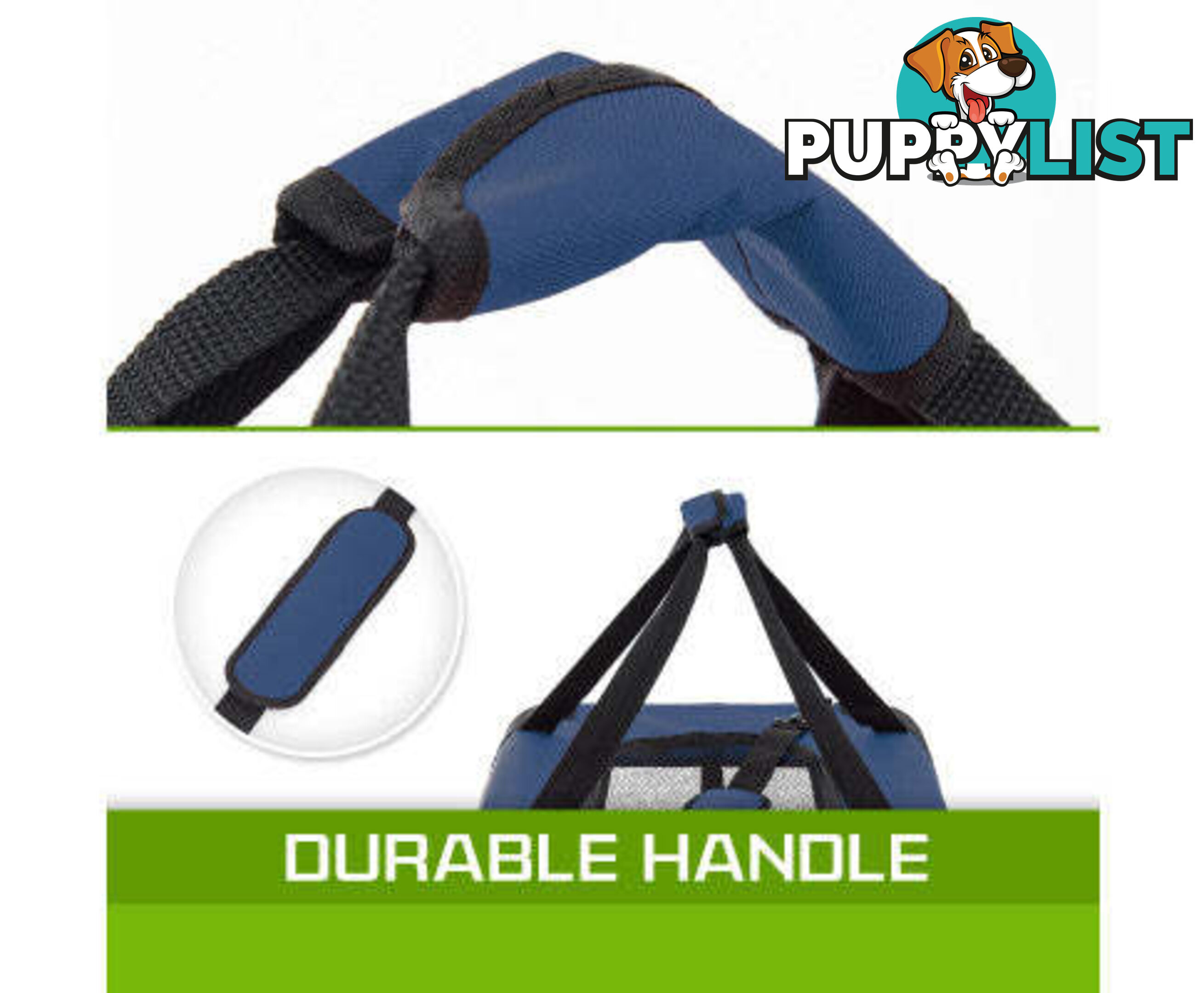 Paw Mate Portable Soft Dog Cage Crate Carrier - V274-PET-3002L-BU