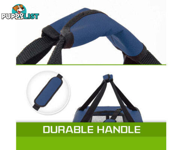 Paw Mate Portable Soft Dog Cage Crate Carrier - V274-PET-3002L-BU