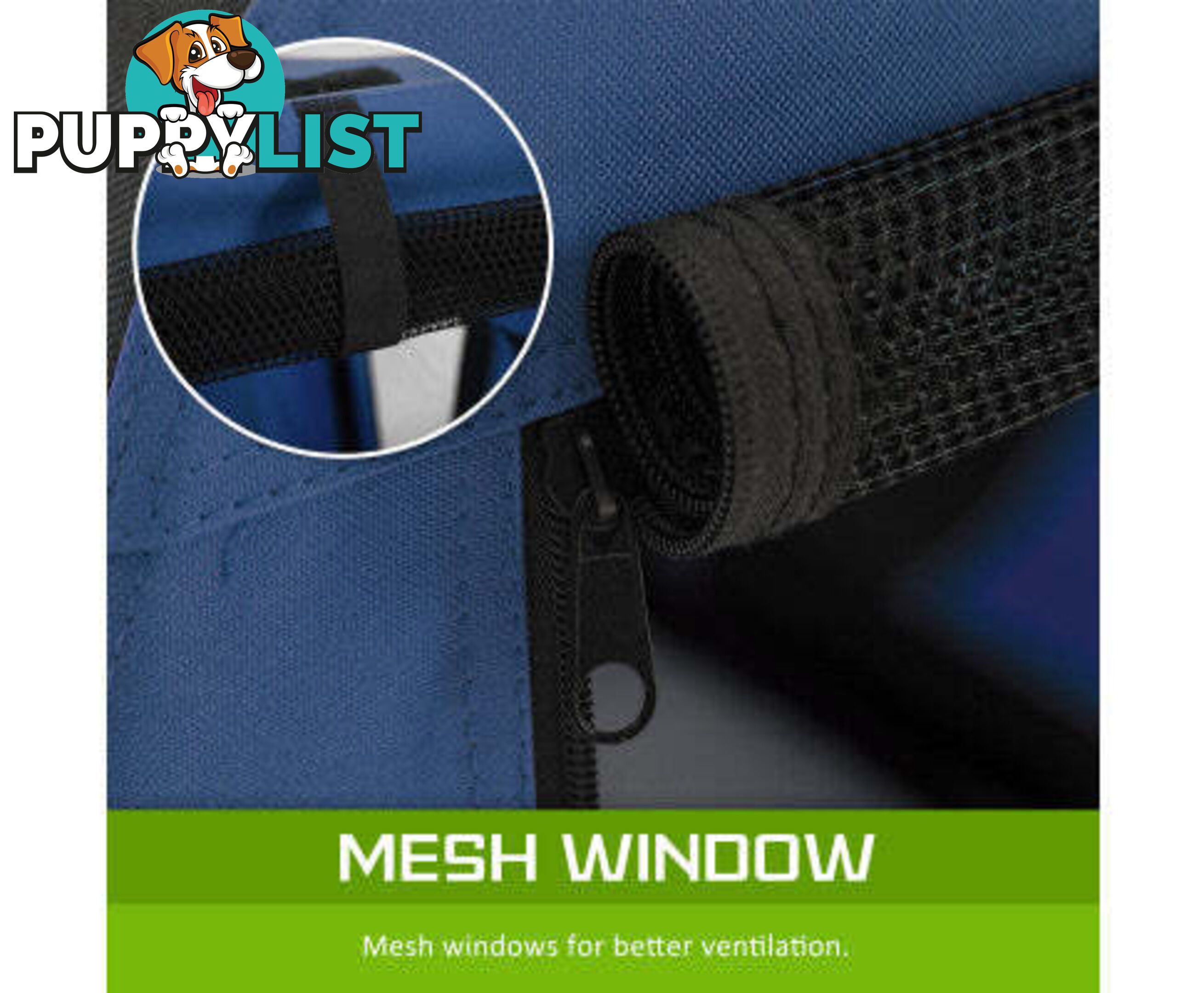 Paw Mate Portable Soft Dog Cage Crate Carrier - V274-PET-3002L-BU