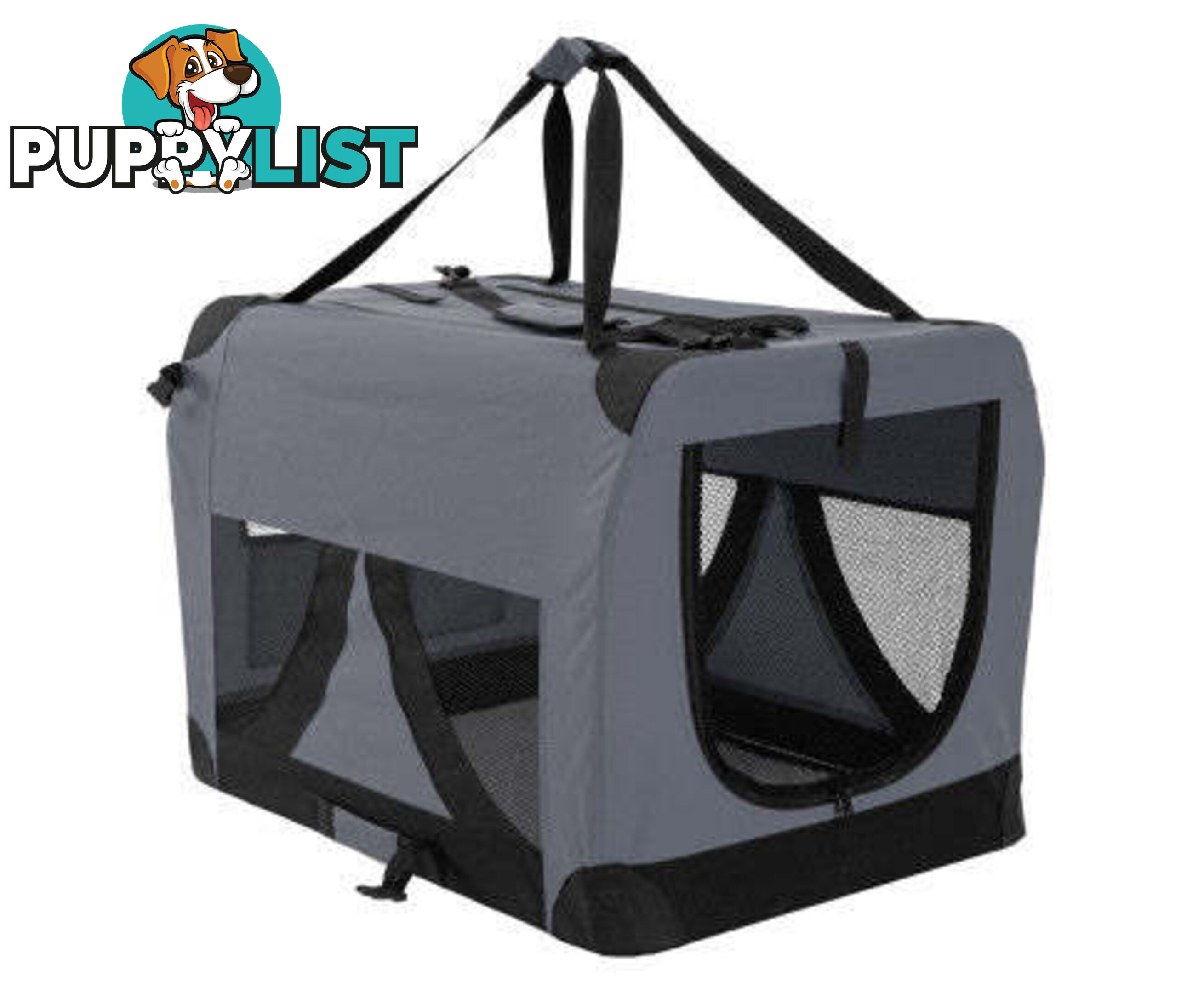 Paw Mate Portable Soft Dog Cage Crate Carrier - V274-PET-3002L-BU