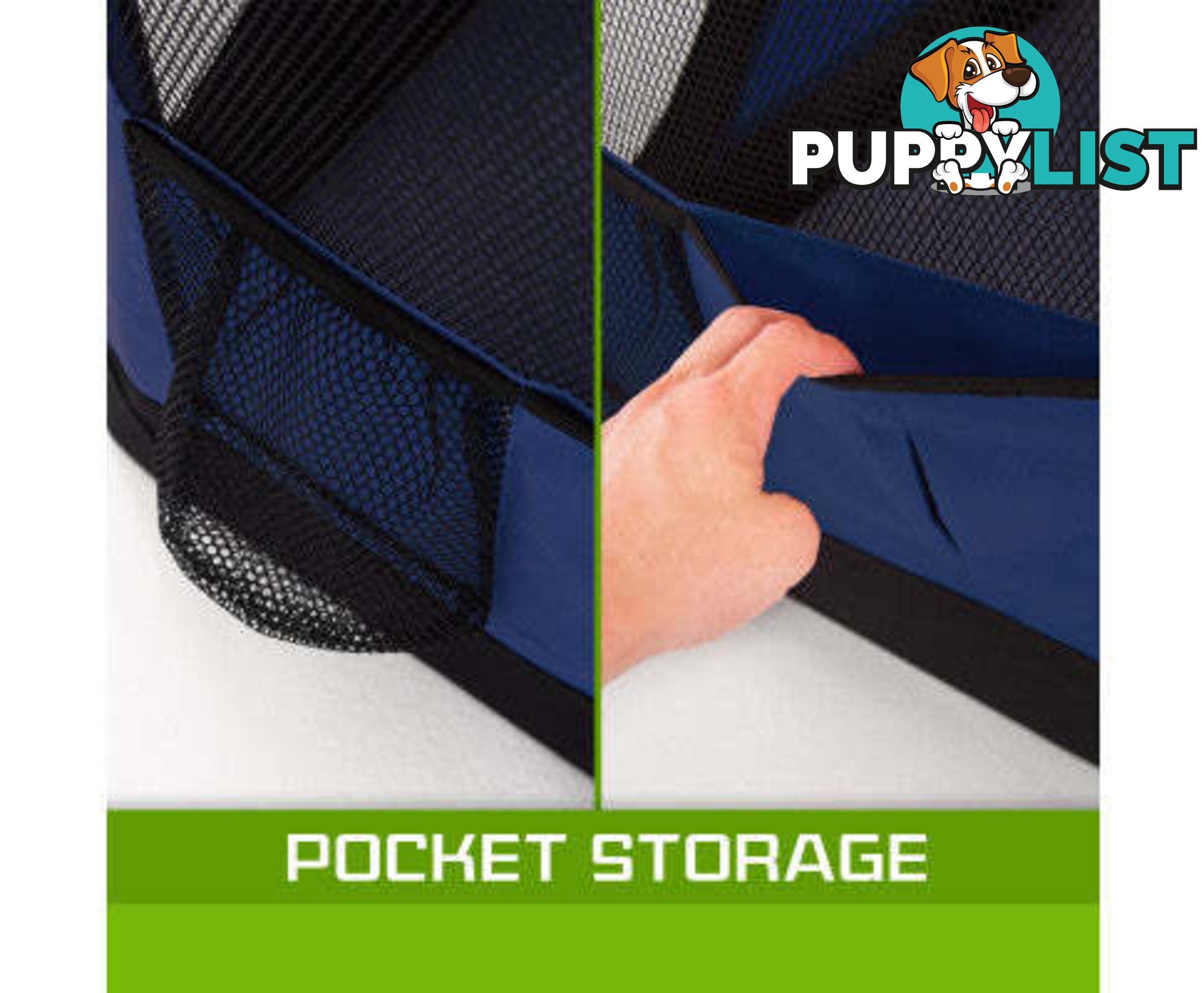 Paw Mate Portable Soft Dog Cage Crate Carrier - V274-PET-3002L-BU