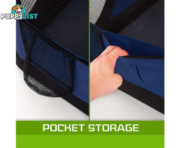 Paw Mate Portable Soft Dog Cage Crate Carrier - V274-PET-3002L-BU