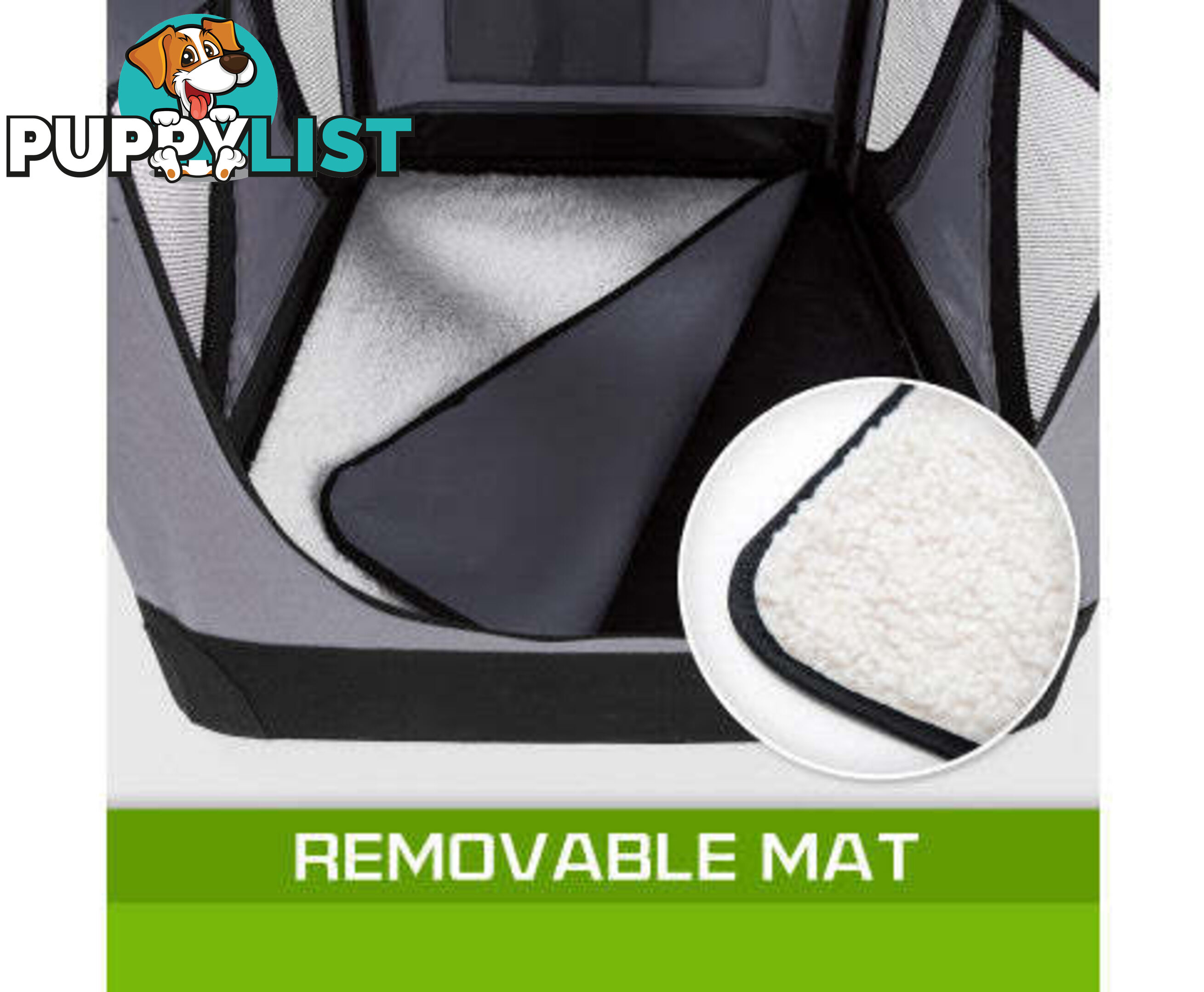 Paw Mate Portable Soft Dog Cage Crate Carrier - V274-PET-3002L-BU