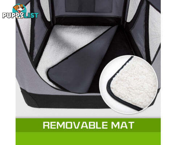 Paw Mate Portable Soft Dog Cage Crate Carrier - V274-PET-3002L-BU
