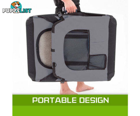 Paw Mate Portable Soft Dog Cage Crate Carrier - V274-PET-3002L-BU