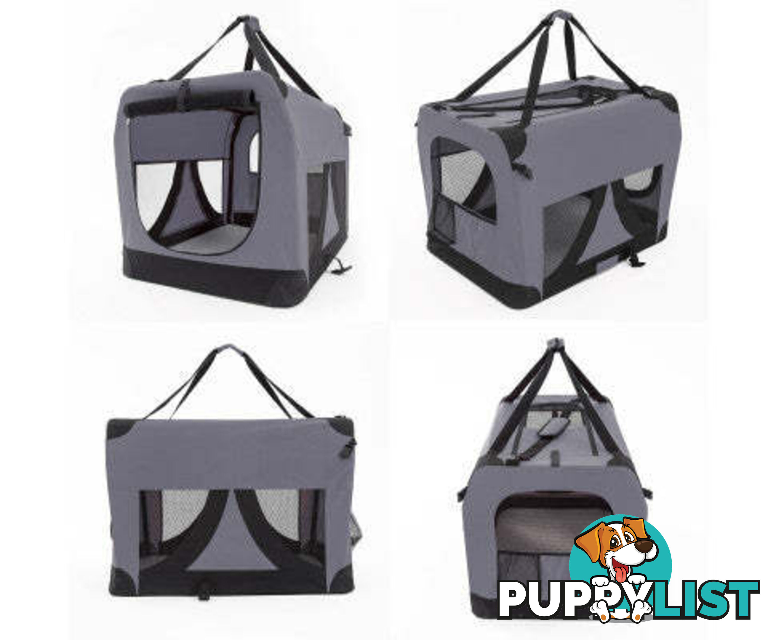 Paw Mate Portable Soft Dog Cage Crate Carrier - V274-PET-3002L-BU
