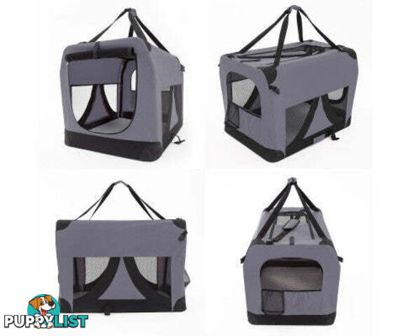 Paw Mate Portable Soft Dog Cage Crate Carrier - V274-PET-3002L-BU