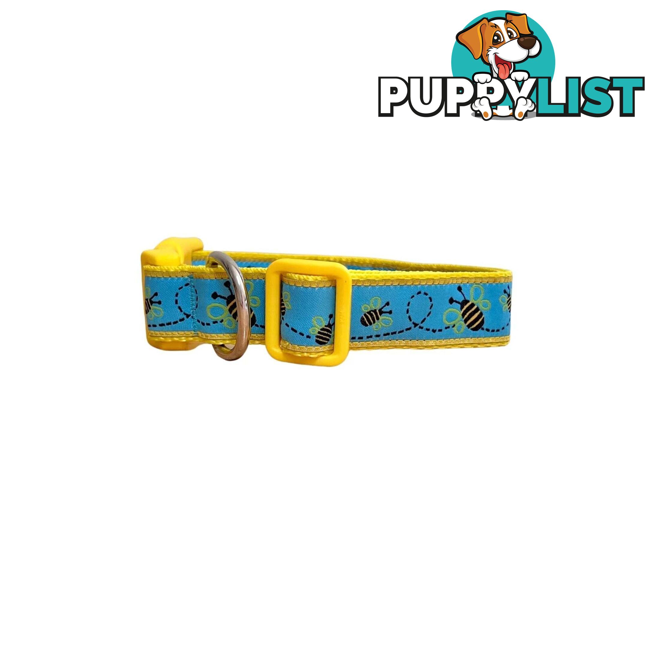 Bumble Bee Dog Collar - Hand Made by The Bark Side - TBSBUMMED
