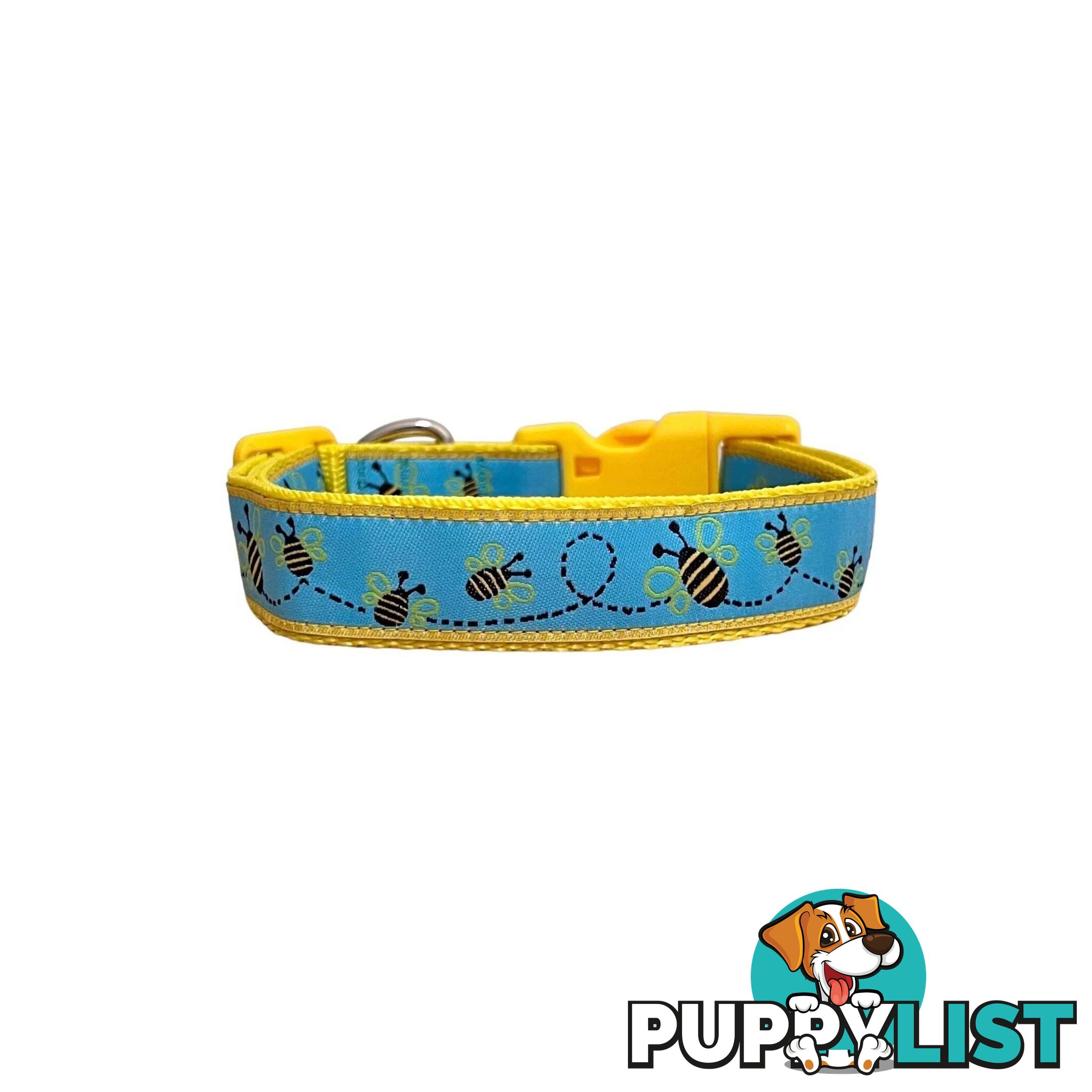 Bumble Bee Dog Collar - Hand Made by The Bark Side - TBSBUMMED
