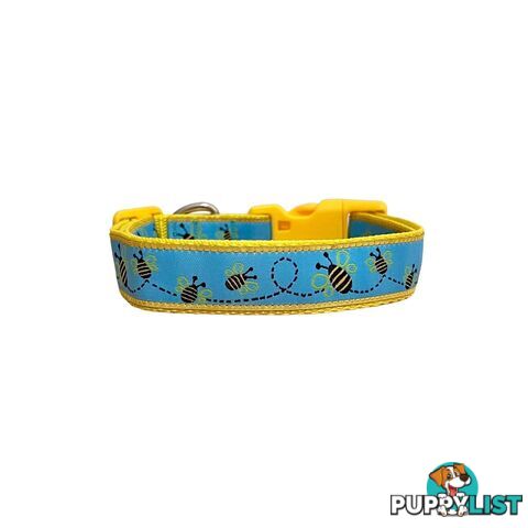 Bumble Bee Dog Collar - Hand Made by The Bark Side - TBSBUMMED