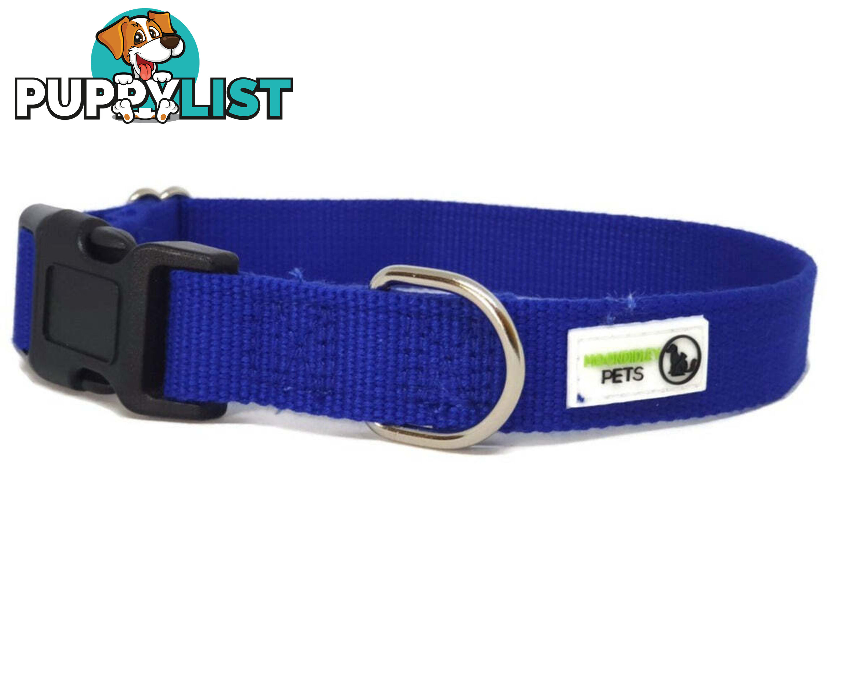 100% Pure Bamboo Fibre Dog Collar Plastic Buckle - Moondidley Pets - MDPCOLBAMMRED