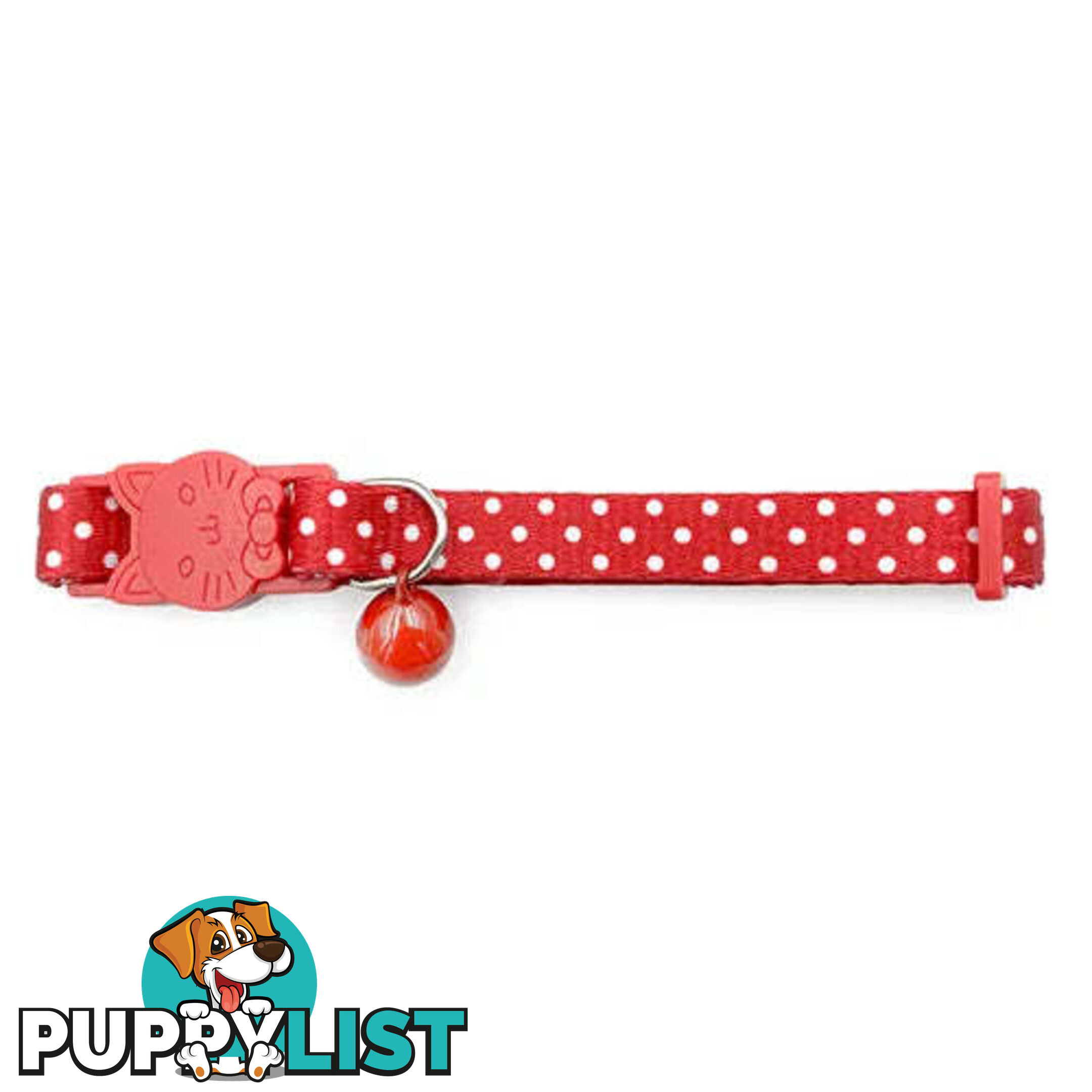 DOTTED CAT COLLAR - BAINBRIDGE - BB-A7268-RED