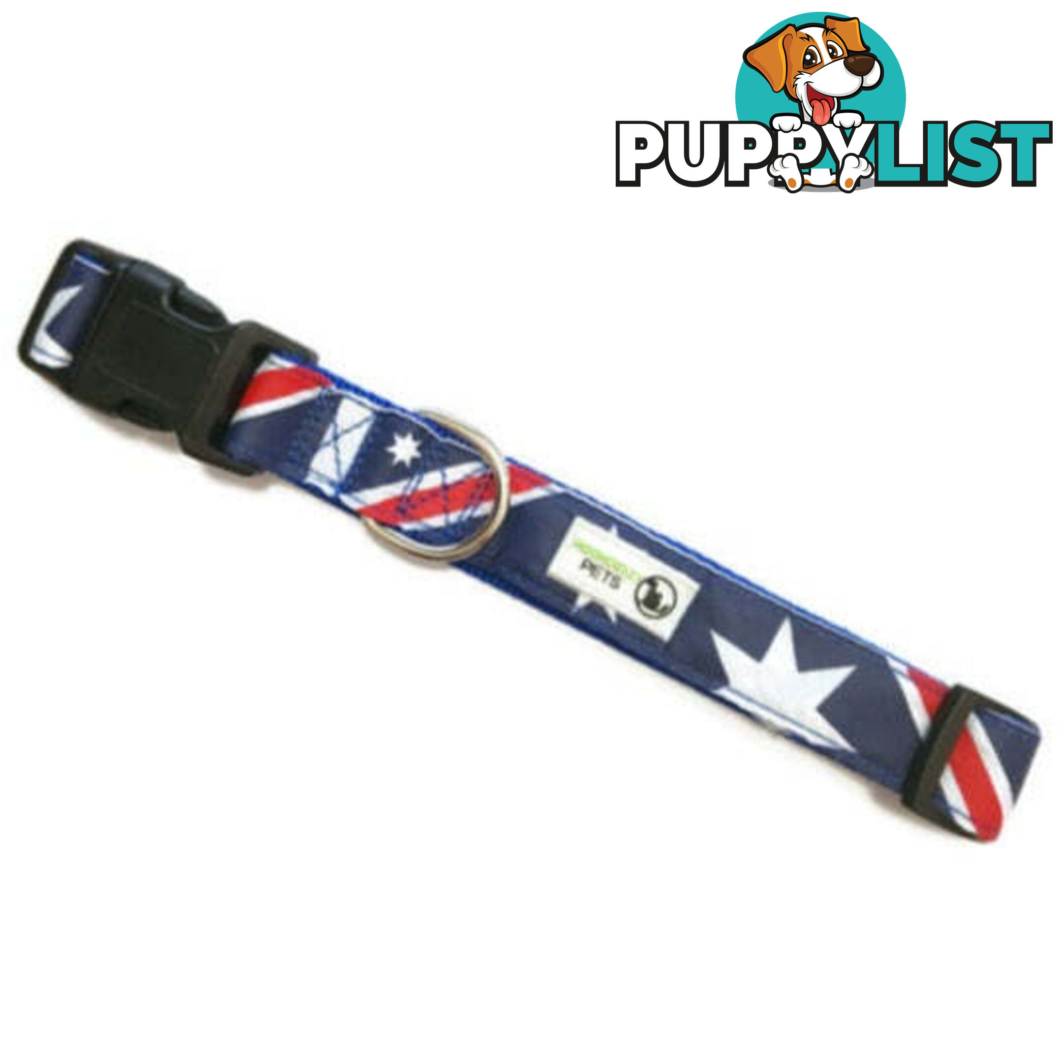 Australia Flag - Aussie Dog Collar - Moondidley Pets - MDPCOLAUSXL