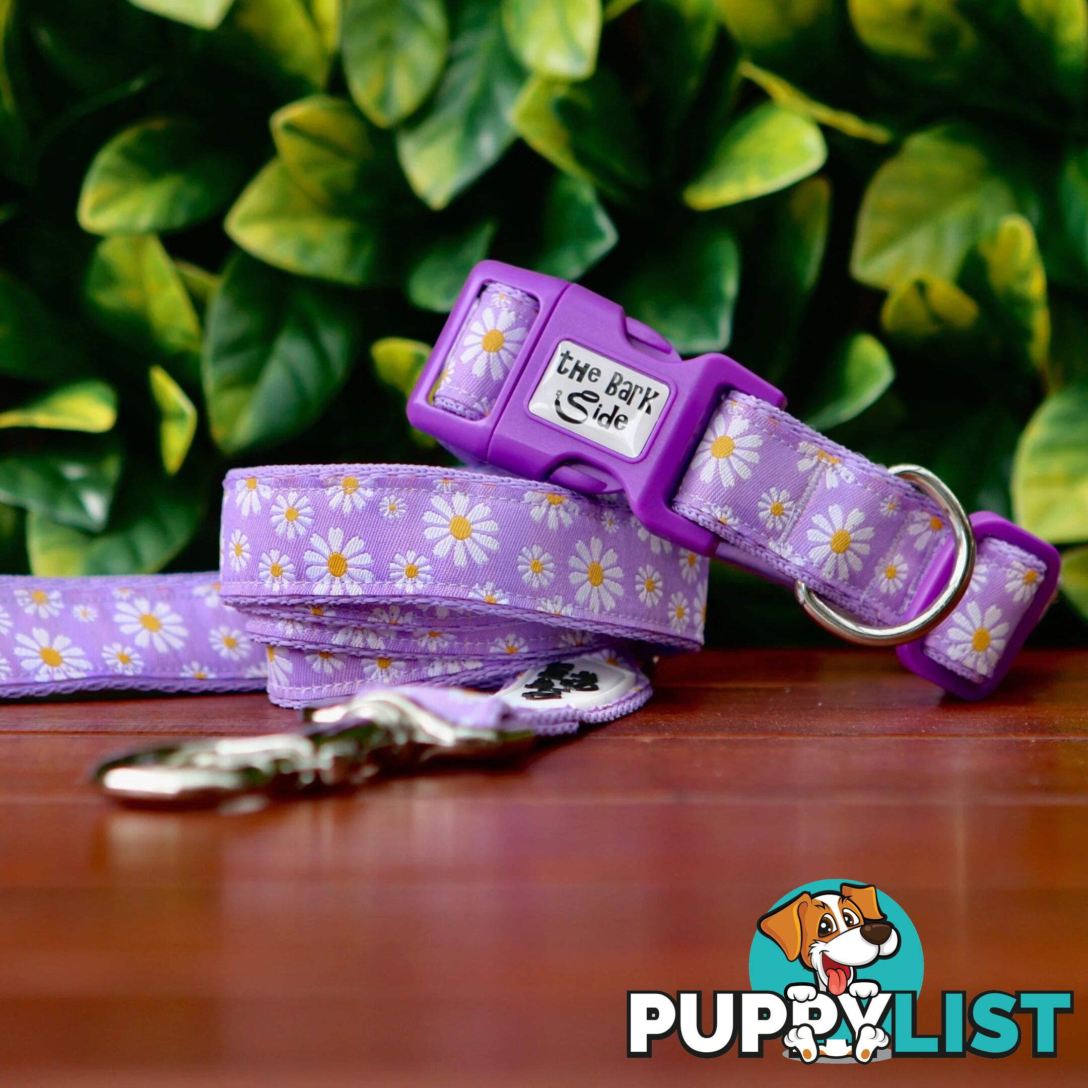 Daisy Dog Lead / Dog Leash - Hand Made by The Bark Side - TBSLDDAIBLU251.8