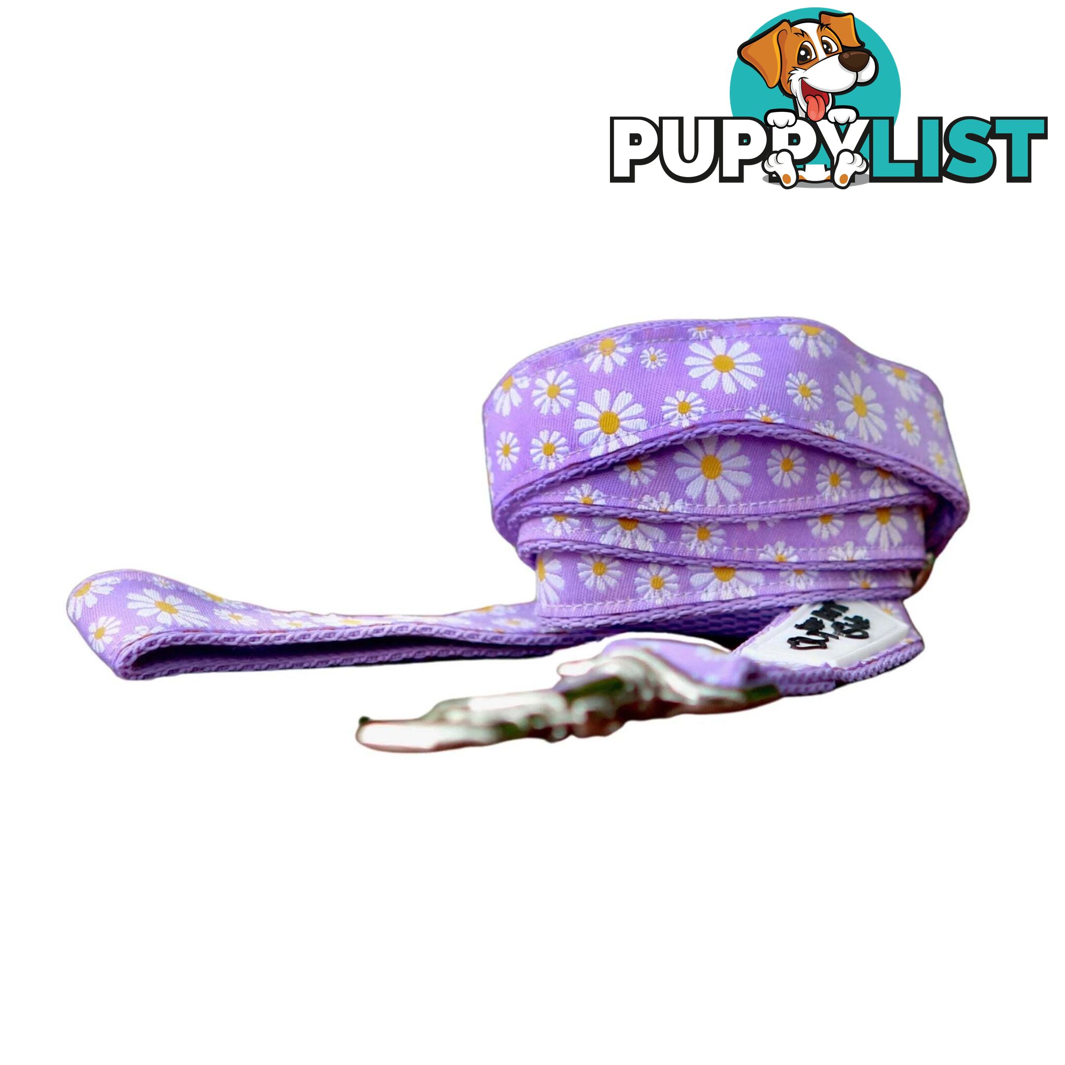 Daisy Dog Lead / Dog Leash - Hand Made by The Bark Side - TBSLDDAIBLU251.8