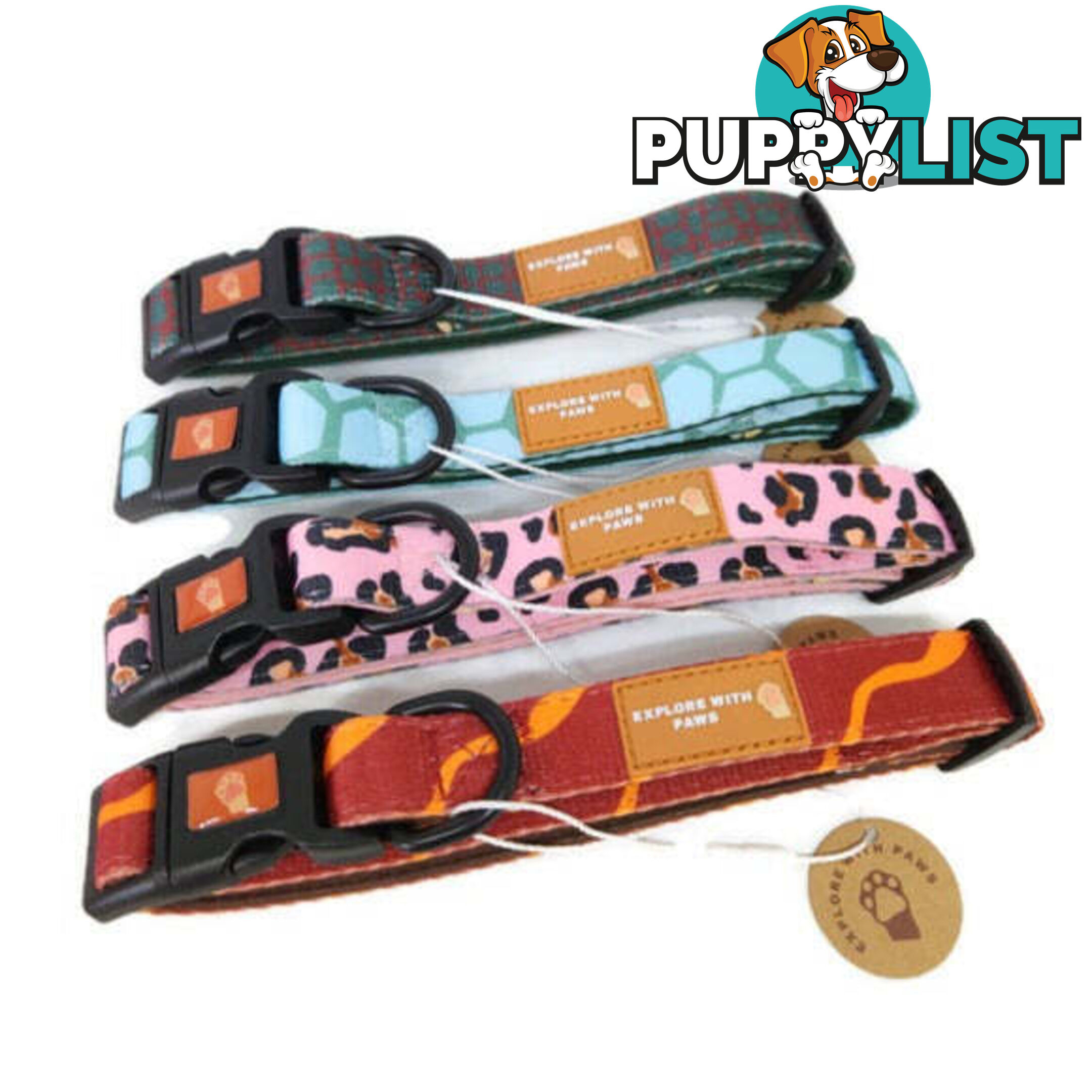 Designer Dog Collars by Explore with Paws - EWPCOLSCRON