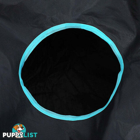 Pet Cat Kitten Puppy 4-Way Tunnel Play Toy Foldable Funny Exercise Tunnel Rabbit - V201-FDZ0727BL8AU