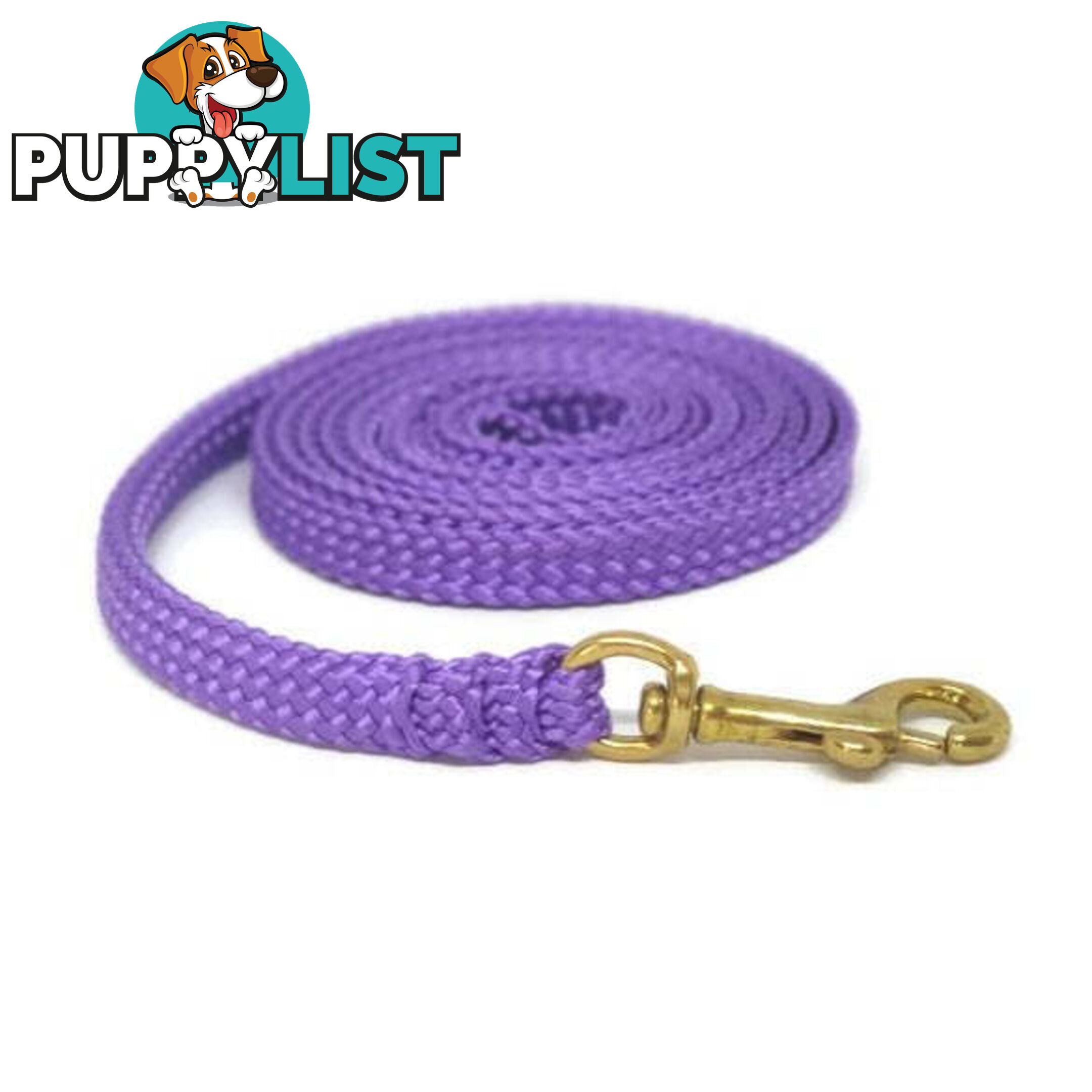 1.8m to 10m Long Dog Lead No Stitching Tough Yarnix 10mm Wide - YNXLD10-1.8-RD-SS
