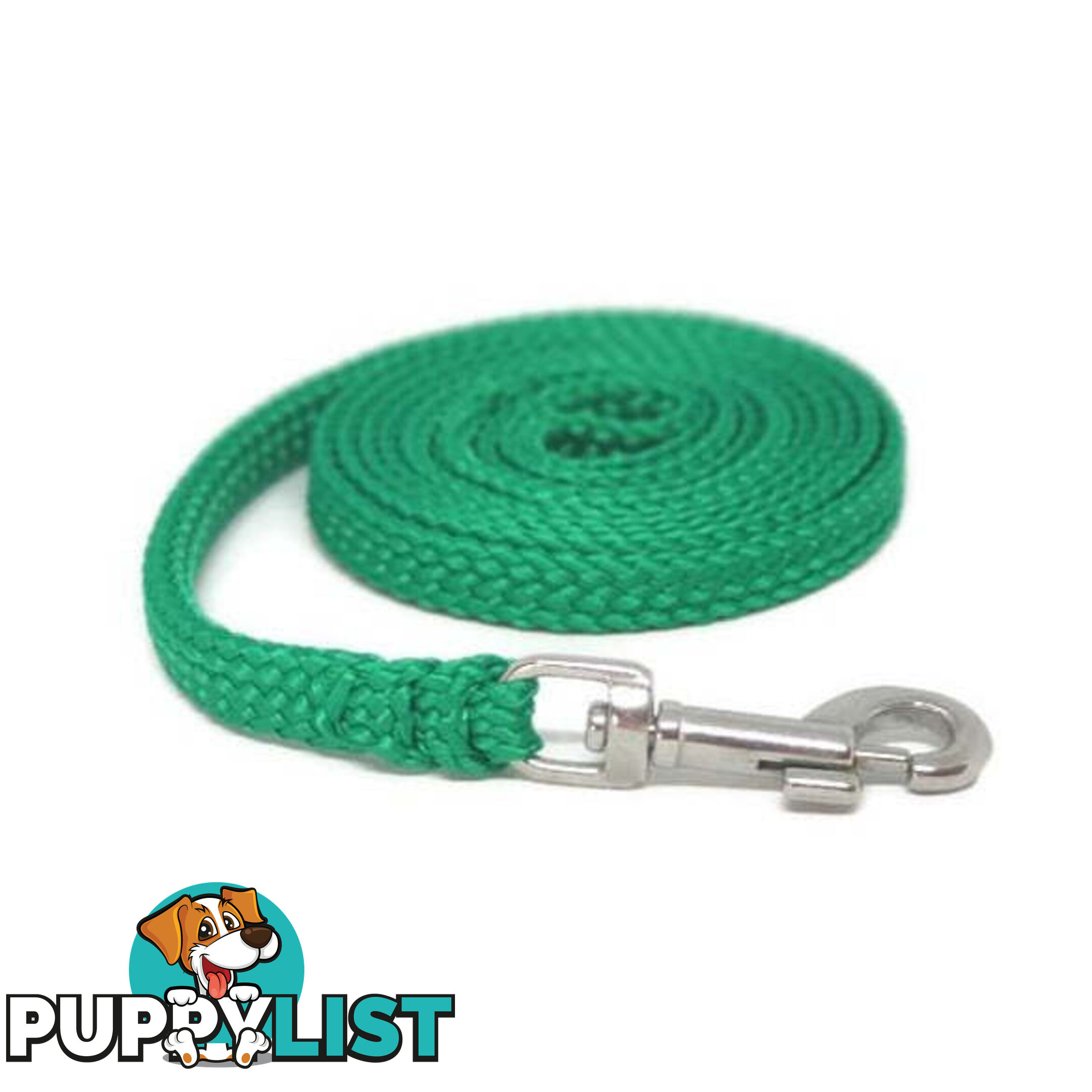 1.8m to 10m Long Dog Lead No Stitching Tough Yarnix 10mm Wide - YNXLD10-1.8-RD-SS