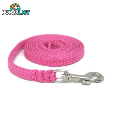 1.8m to 10m Long Dog Lead No Stitching Tough Yarnix 10mm Wide - YNXLD10-1.8-RD-SS