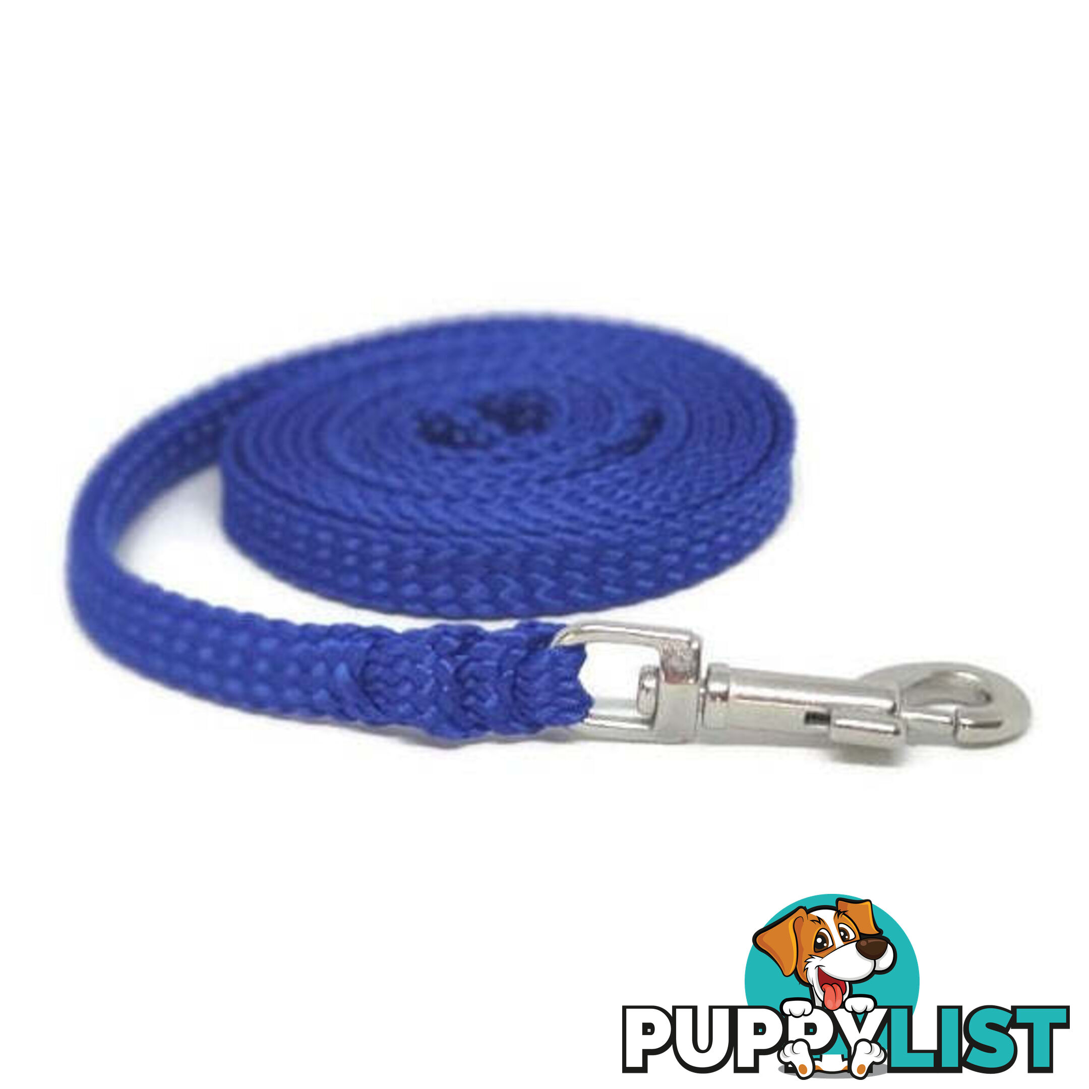 1.8m to 10m Long Dog Lead No Stitching Tough Yarnix 10mm Wide - YNXLD10-1.8-RD-SS