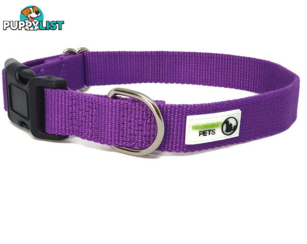 100% Pure Bamboo Fibre Dog Collar Plastic Buckle - Moondidley Pets - MDPCOLBAMSGRN