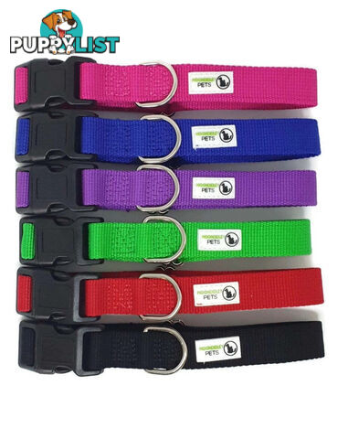 100% Pure Bamboo Fibre Dog Collar Plastic Buckle - Moondidley Pets - MDPCOLBAMSGRN