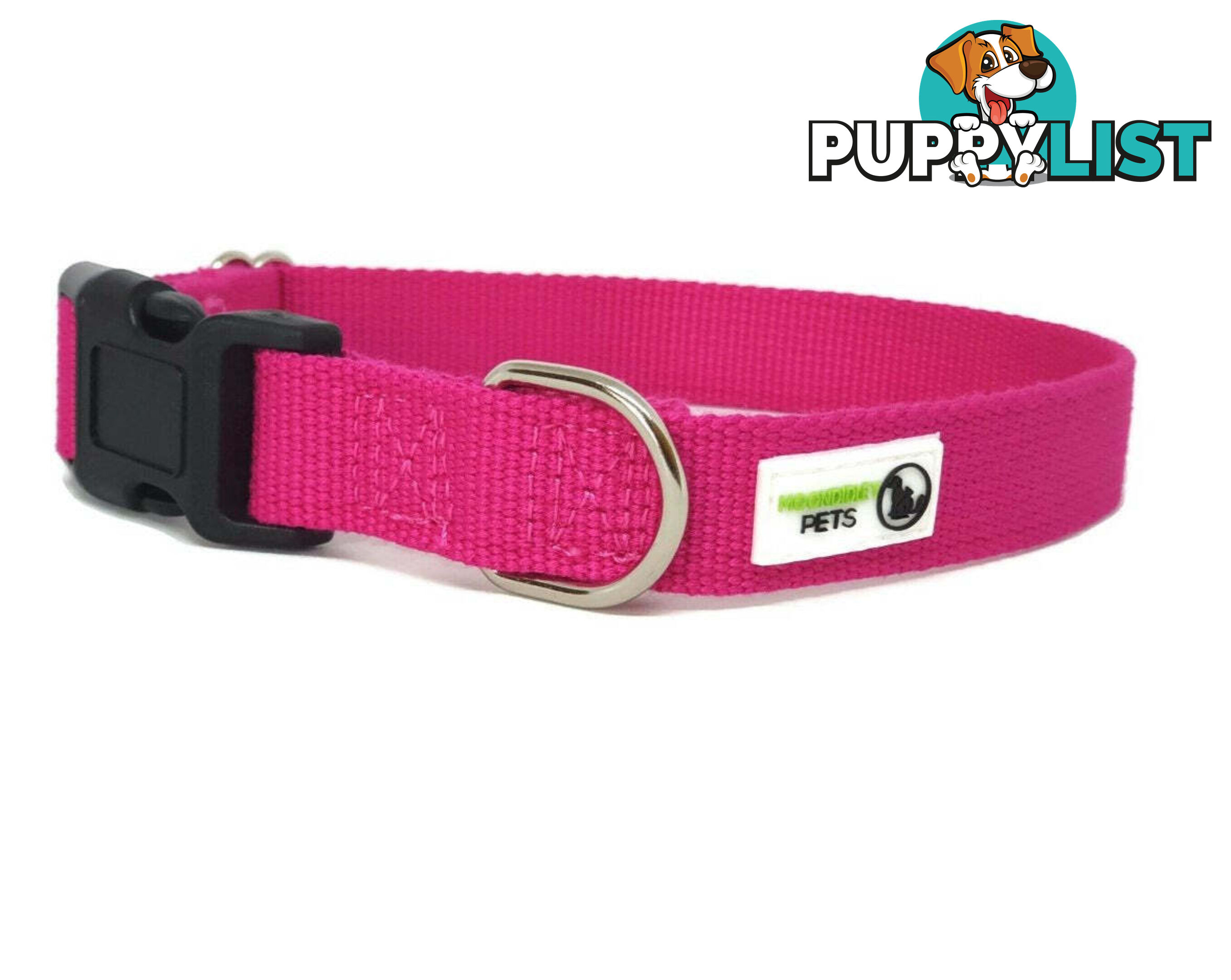 100% Pure Bamboo Fibre Dog Collar Plastic Buckle - Moondidley Pets - MDPCOLBAMSGRN