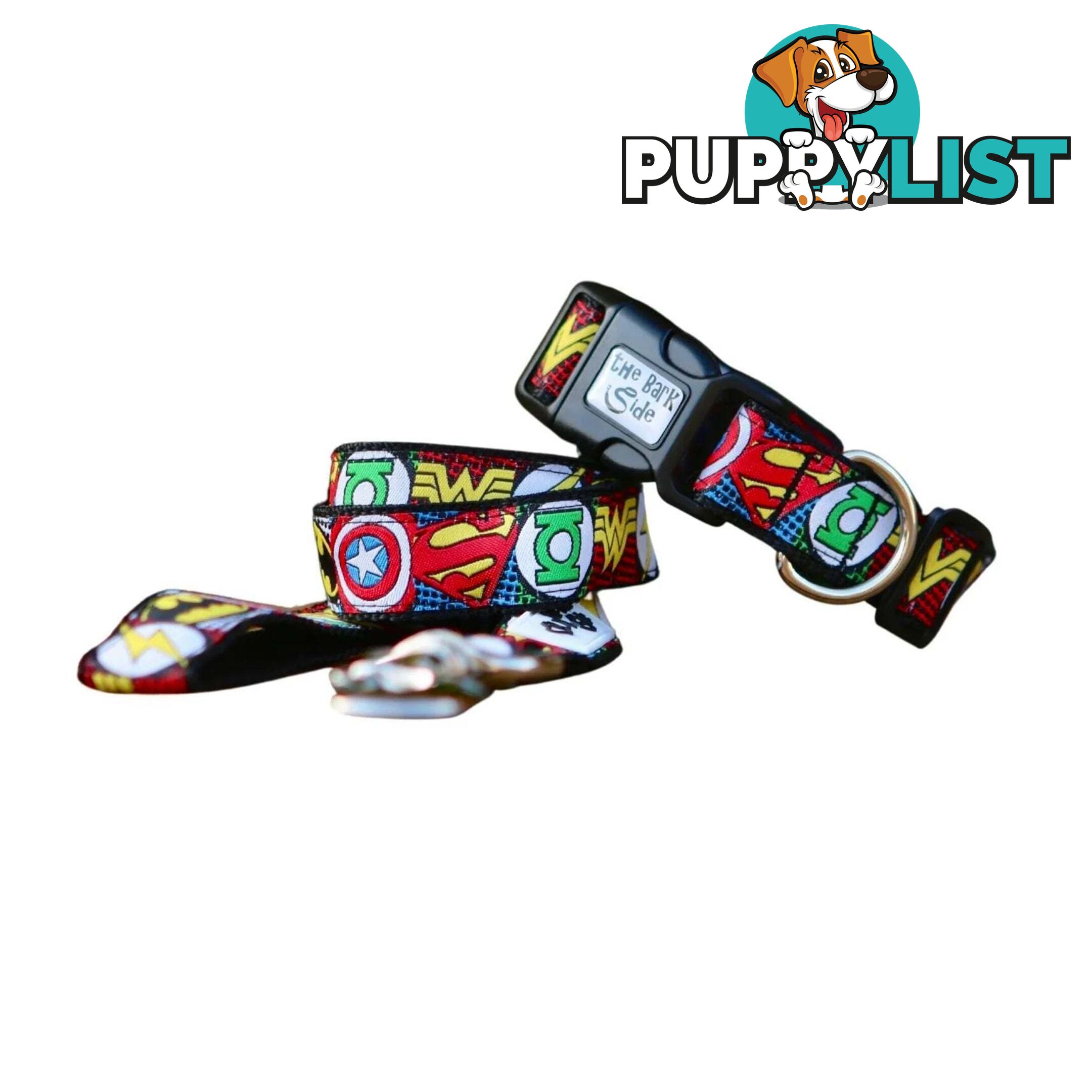 Superhero Dog Lead / Dog Leash - Hand Made by The Bark Side - TBSLDSUPBLU201.5