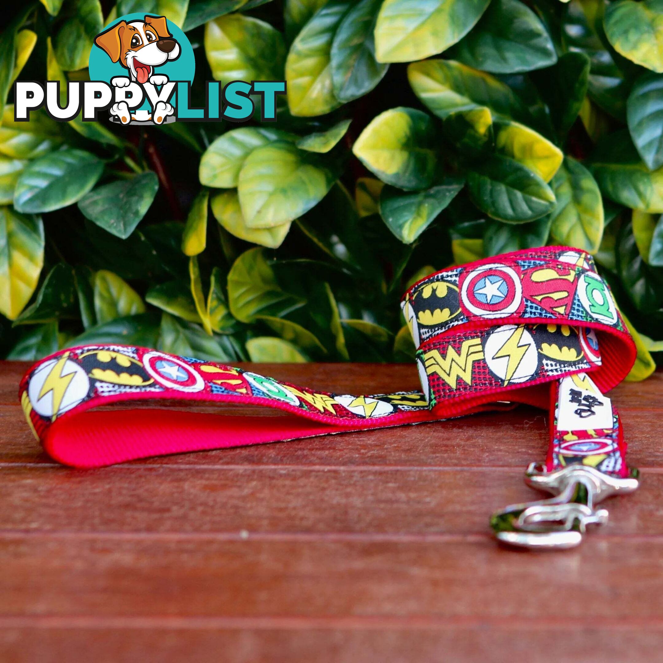 Superhero Dog Lead / Dog Leash - Hand Made by The Bark Side - TBSLDSUPBLU201.5