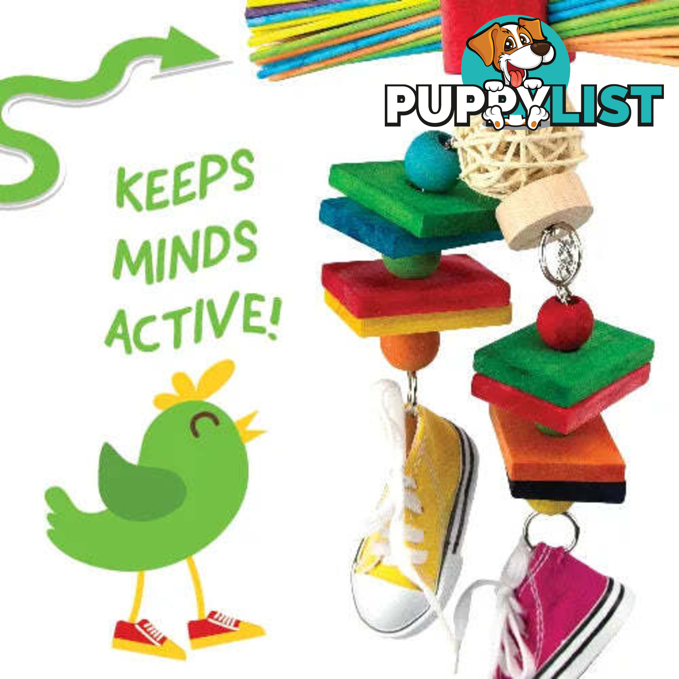 BIRD TOY DESTRUCTIVE - SNEAKER ROBOT - BAINBRIDGE - BB-A8469