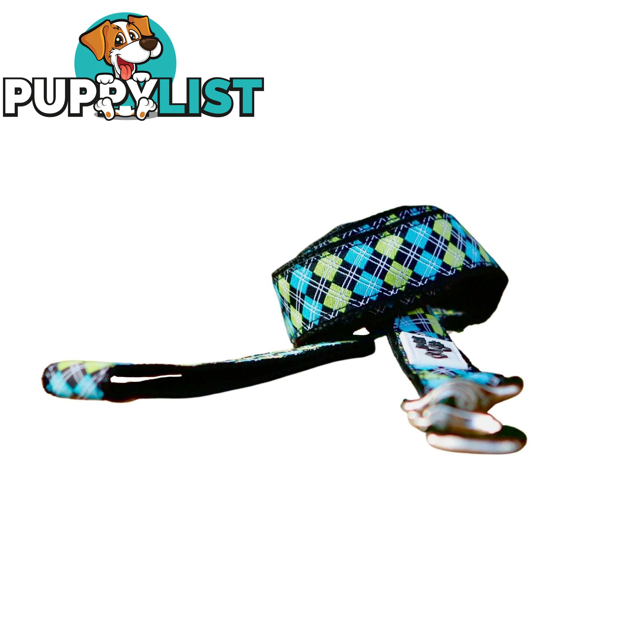 Tartan Dog Lead / Dog Leash - Hand Made by The Bark Side - TBSLDTARGRN201.8