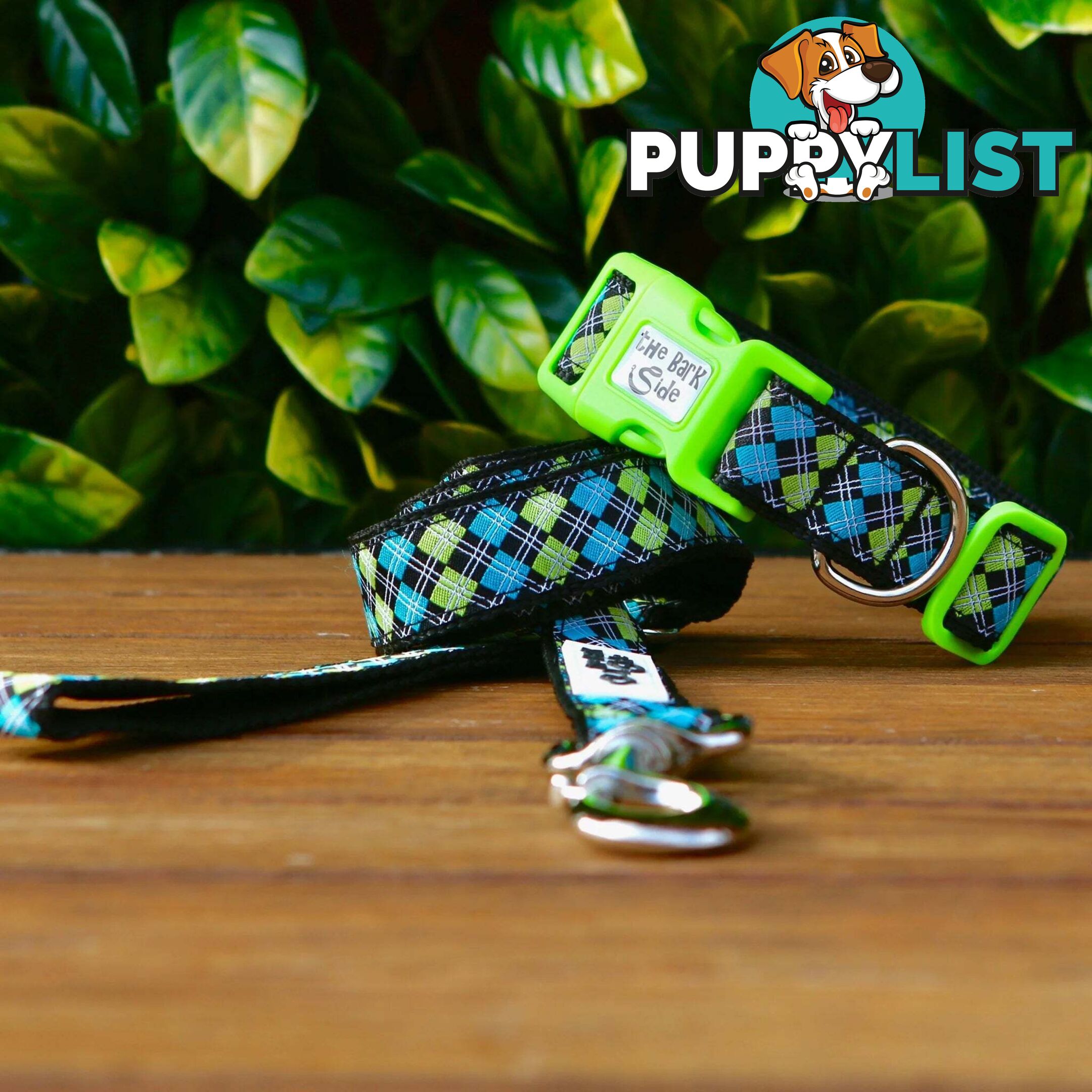 Tartan Dog Lead / Dog Leash - Hand Made by The Bark Side - TBSLDTARGRN201.8