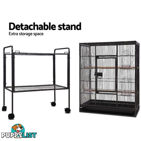 i.Pet Bird Cage 144cm Large Aviary - PET-BIRDCAGE-B030-BK