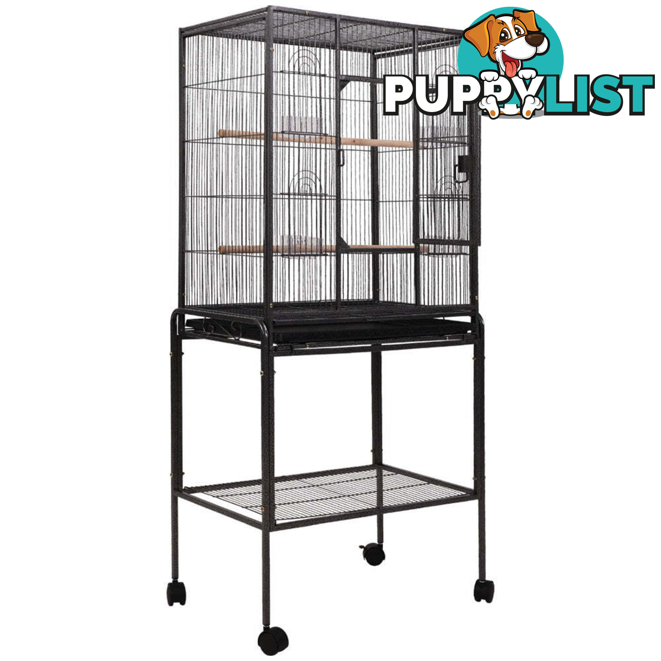 i.Pet Bird Cage 144cm Large Aviary - PET-BIRDCAGE-B030-BK