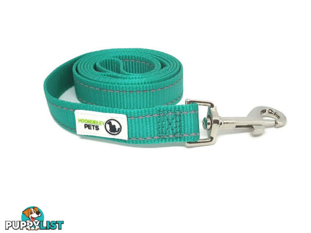 1.8m Nylon w/Reflective Stitching Dog Lead - Moondidley Pets - MDPLDREFPUR251.8