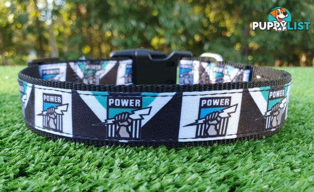 AFL Dog Collars, Footy - Aussie Rules - Moondidley Pets - MDPCOLAFLLGWSG