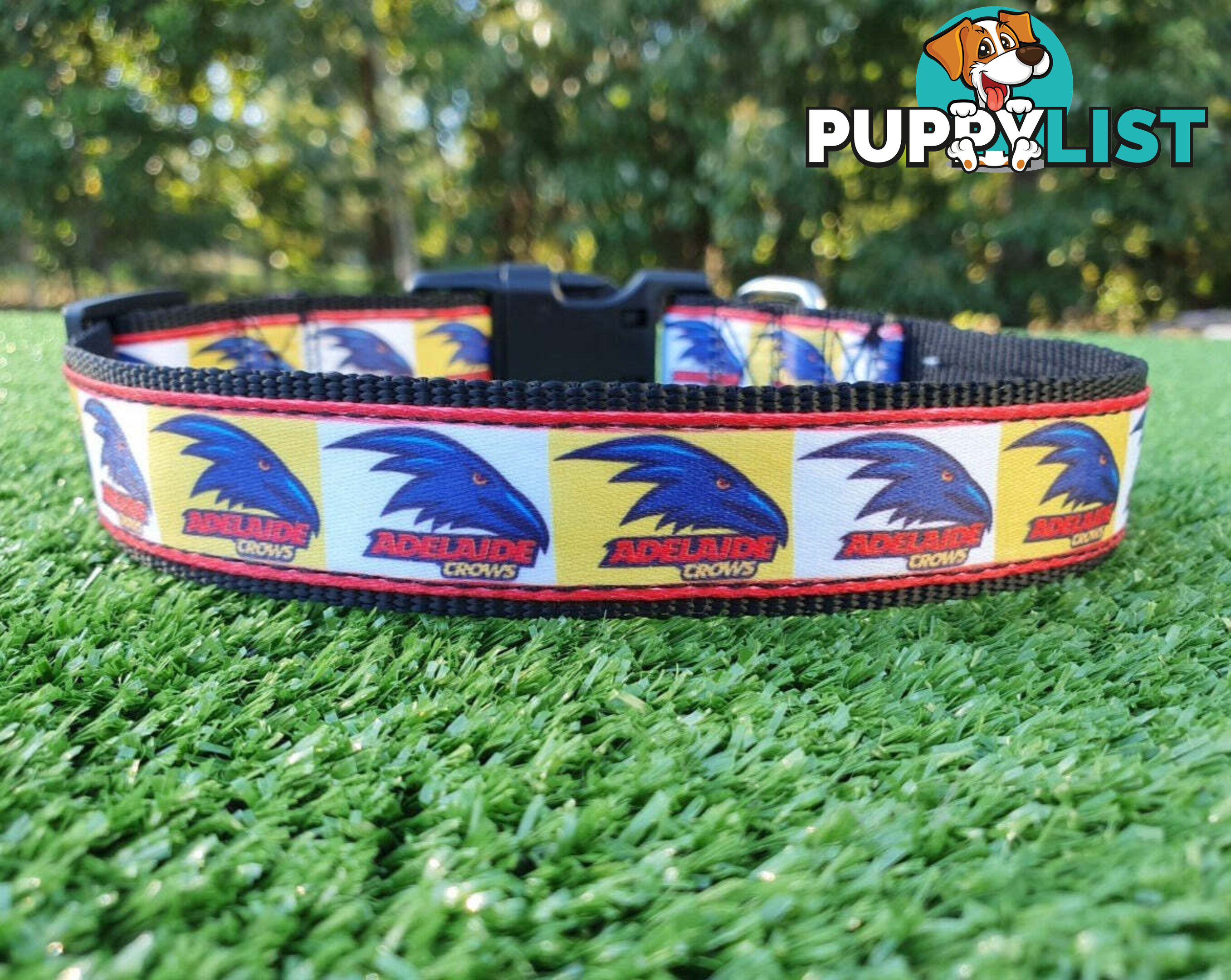 AFL Dog Collars, Footy - Aussie Rules - Moondidley Pets - MDPCOLAFLLGWSG