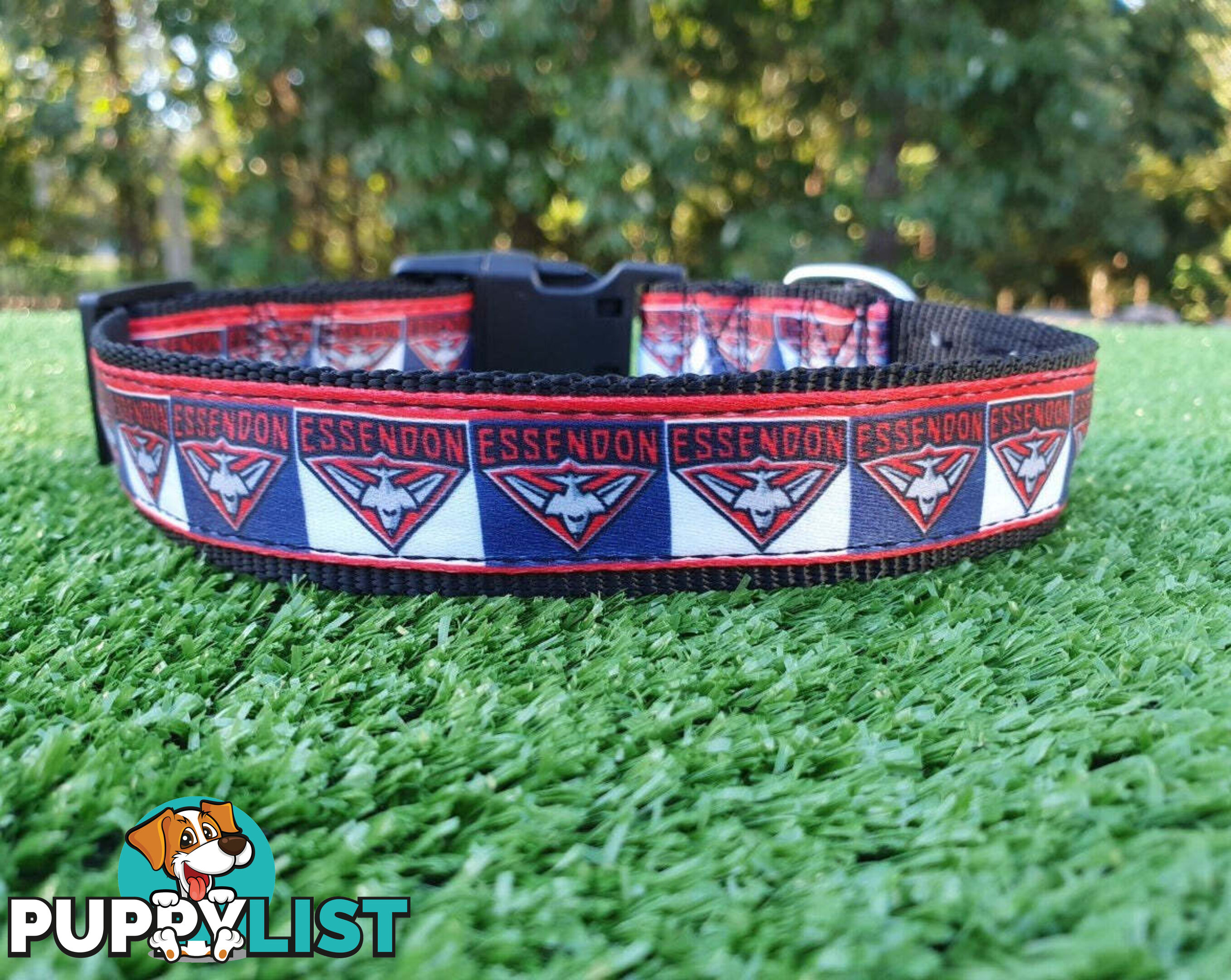 AFL Dog Collars, Footy - Aussie Rules - Moondidley Pets - MDPCOLAFLLGWSG