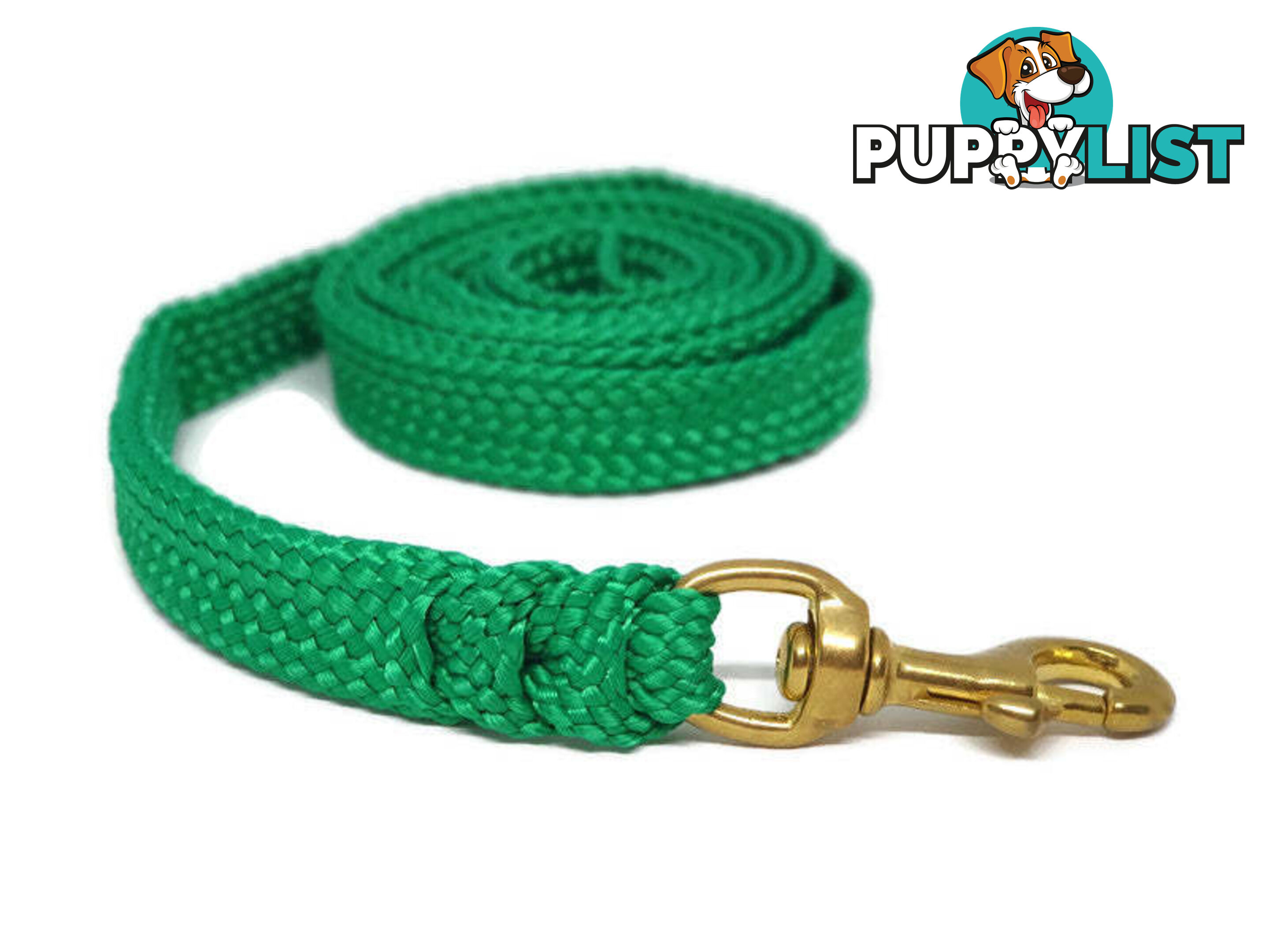 1.8m to 10m Long Dog Lead No Stitching Tough Yarnix 20mm Wide - YNXLD3BRPUR