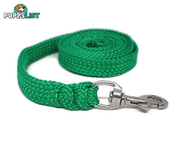 1.8m to 10m Long Dog Lead No Stitching Tough Yarnix 20mm Wide - YNXLD3BRPUR