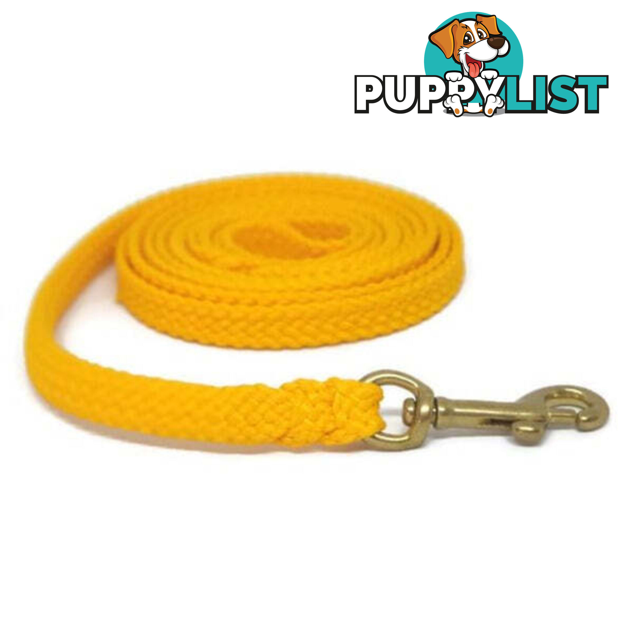 1.8m to 10m Long Dog Lead No Stitching Tough Yarnix 10mm Wide - YNXLD10-5-BL-BR