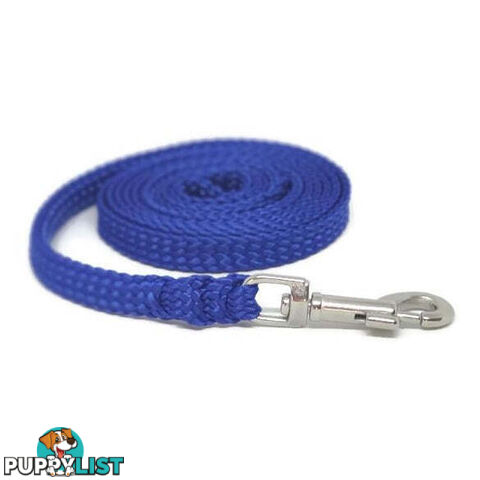 1.8m to 10m Long Dog Lead No Stitching Tough Yarnix 10mm Wide - YNXLD10-5-BL-BR