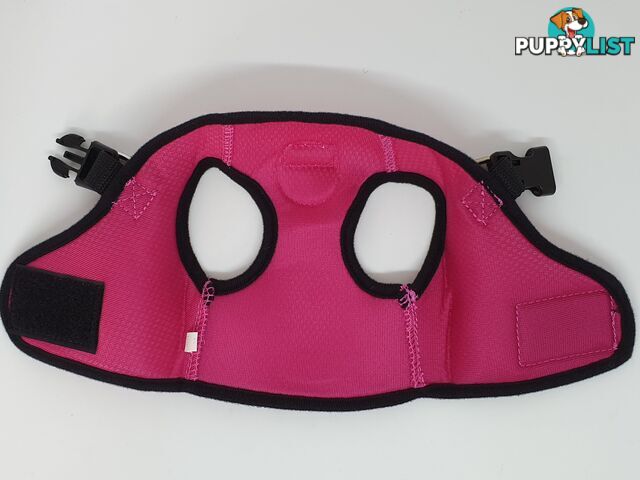 Vest Harness Pet Dog-Cat Step-in Velcro and Buckle Attachments - Moondidley Pets - MDPVESTMPNK