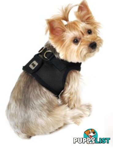 Vest Harness Pet Dog-Cat Step-in Velcro and Buckle Attachments - Moondidley Pets - MDPVESTMPNK